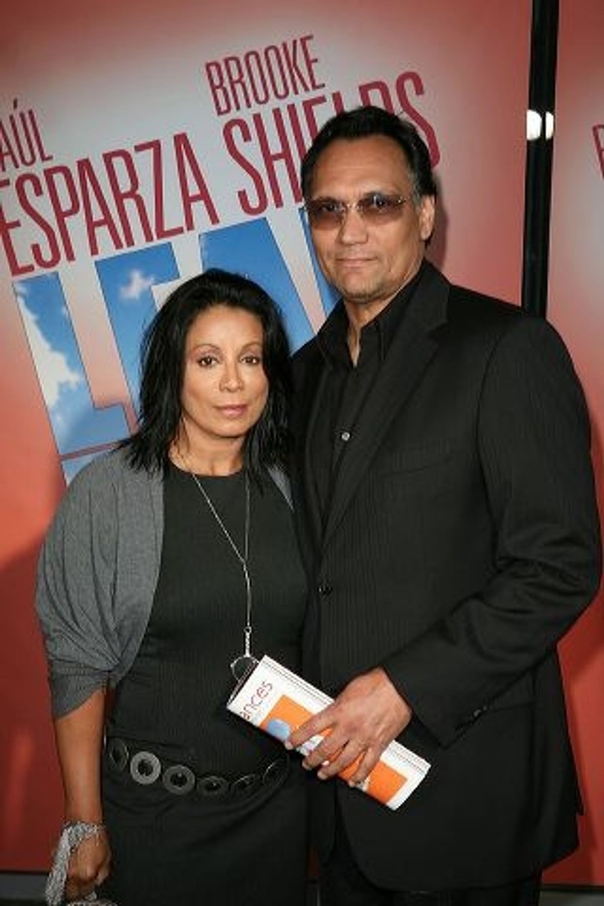 Wanda De Jesus (L) and Jimmy Smits at 