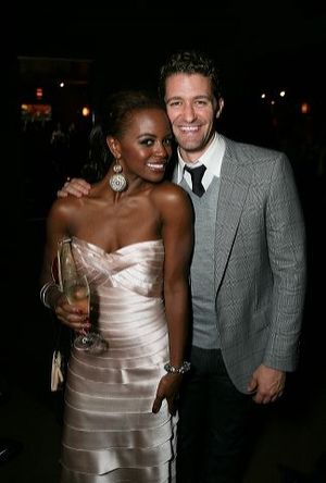 Krystal Joy Brown (L) and actor Matthew Morrison Photo