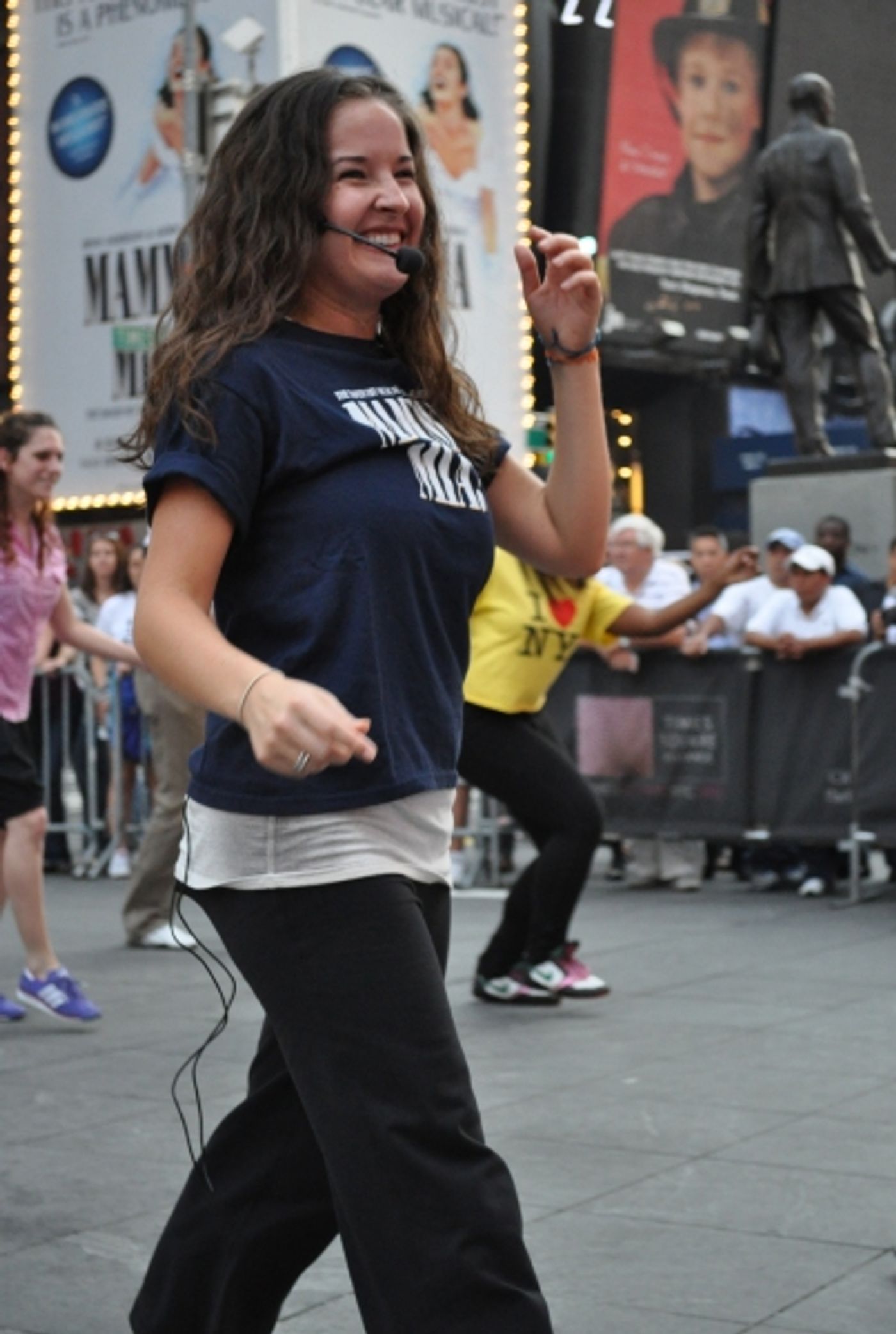Photo Flash: Back2Broadway Holds Dance Class in Times Square Photo Flash: Back2Broadway Holds Dance Class in Times Square Image