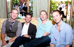 GLEH supporters Bryan Stinson, Mark Stoelting, Jonah Blechman and Dir. Guy Shalem Photo