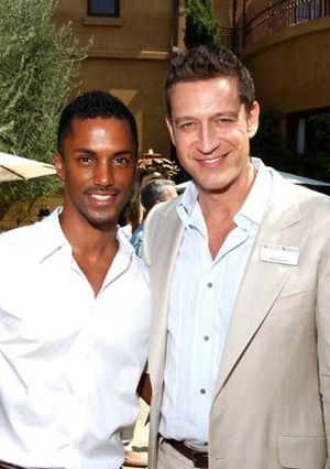 Darryl Stephens and Robert Gant at GLEH's Garden Party @ BroadwayWorld Darryl Stephens and Robert Gant at GLEH's Garden Party Photo