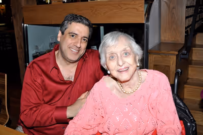 Frank Basile and Celeste Holm Photo
