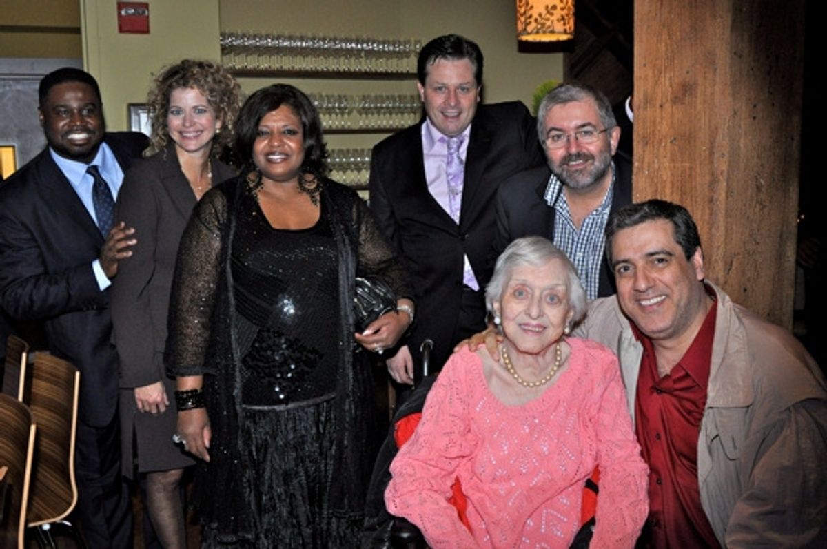 Rodrick Dixon, Laura Savini, Alfreda Burke, Anthony Kearns, Bill Hughes, Celeste Holm and Frank Basile at 