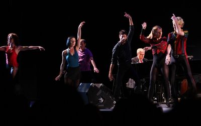 Marvin Hamlish with A CHORUS LINE ensemble Photo