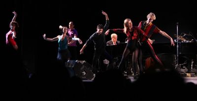 Marvin Hamlish with A CHORUS LINE ensemble Photo