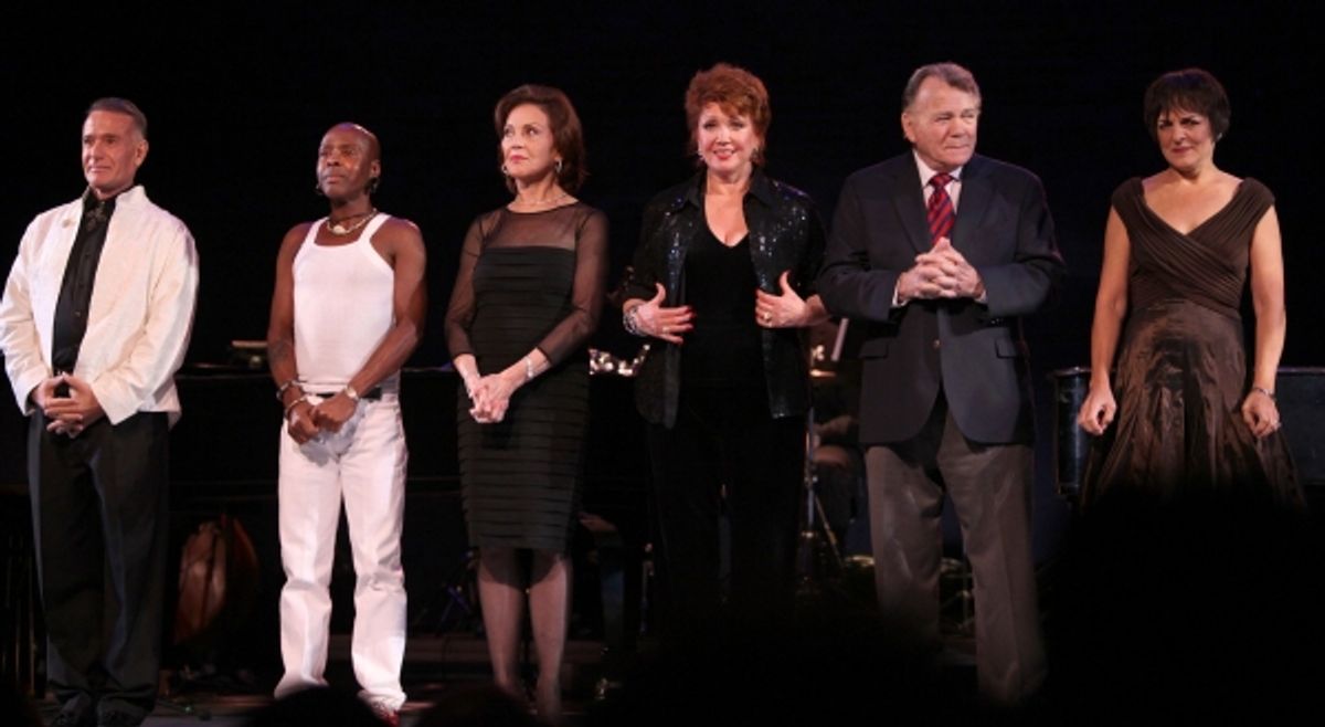 Sammy Williams, Ron Dennis, Kelly Bishop, Donna McKechnie, Larry Bank & Priscilla Lopez  at 