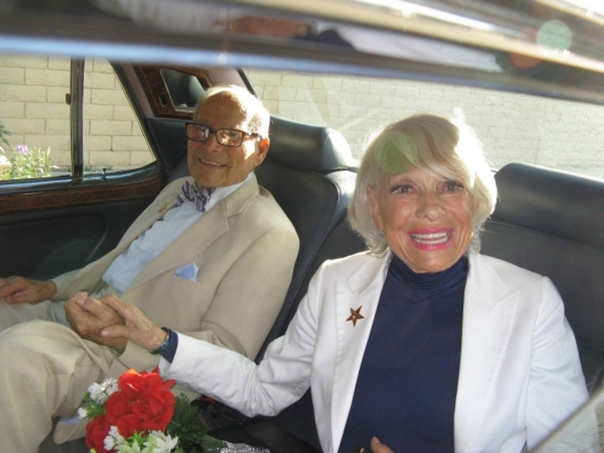 Harry Kullijian and Carol Channing arrive and depart in Rolls-Royce style at 