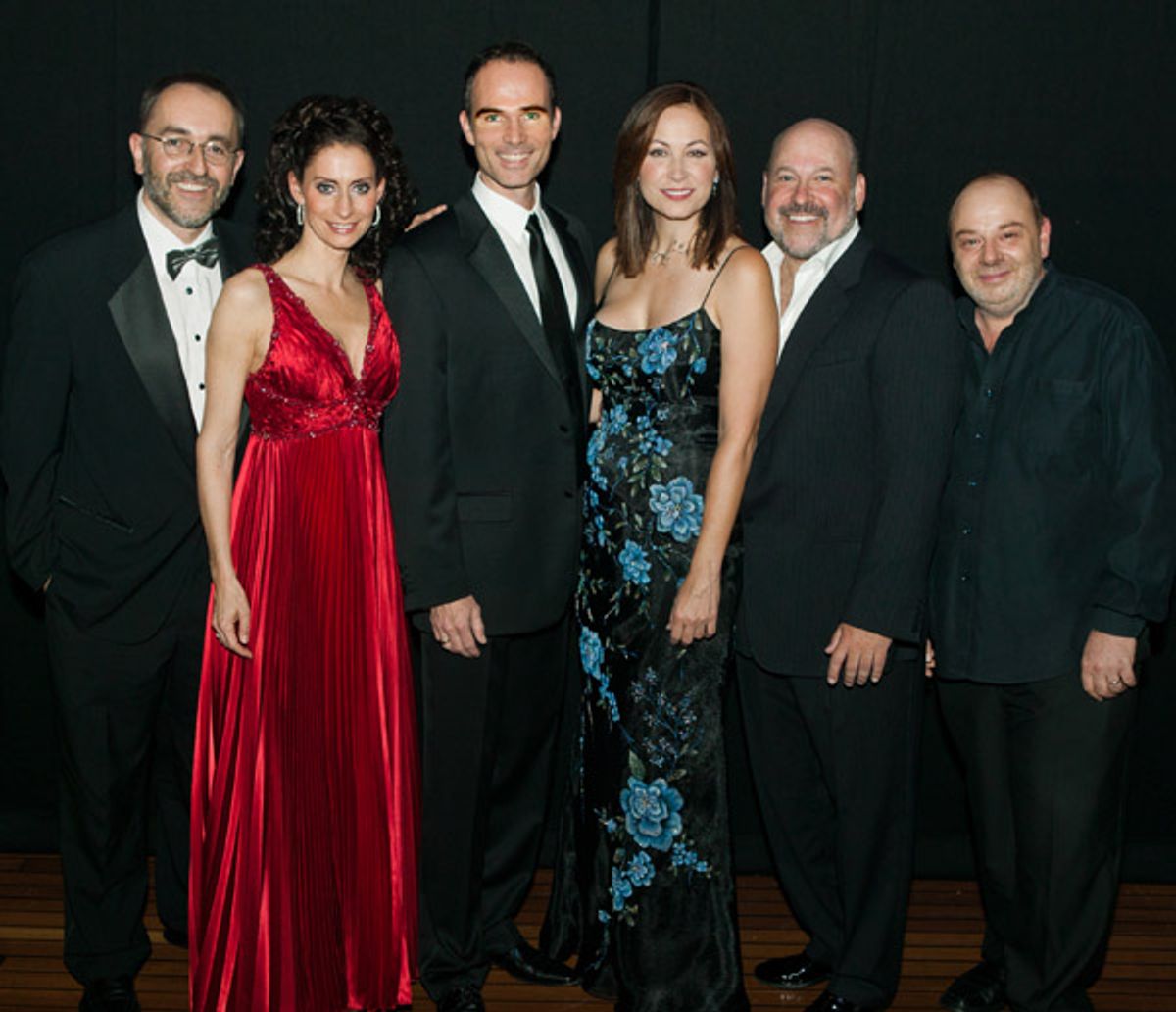 Michael Staringer, Pia Douwes, Thomas Borchert, Linda Eder, Frank Wildhorn & Koen Schoots at 