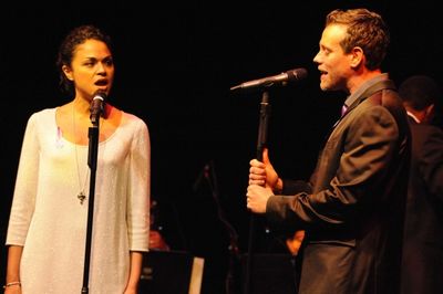 Karen Olivo and Adam Pascal Photo