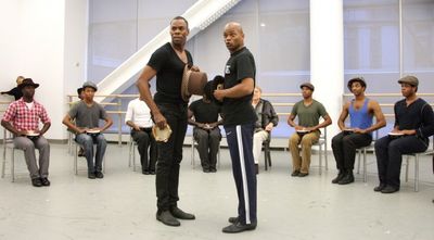 Colman Domingo and Forrest McClendon with SCOTTSBORO Cast Photo