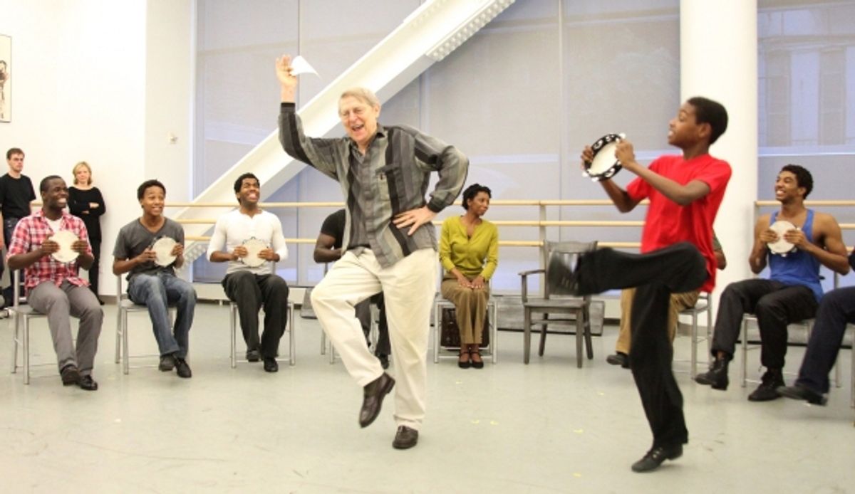 John Cullum and Jeremy Gumbs with SCOTTSBORO Cast at 