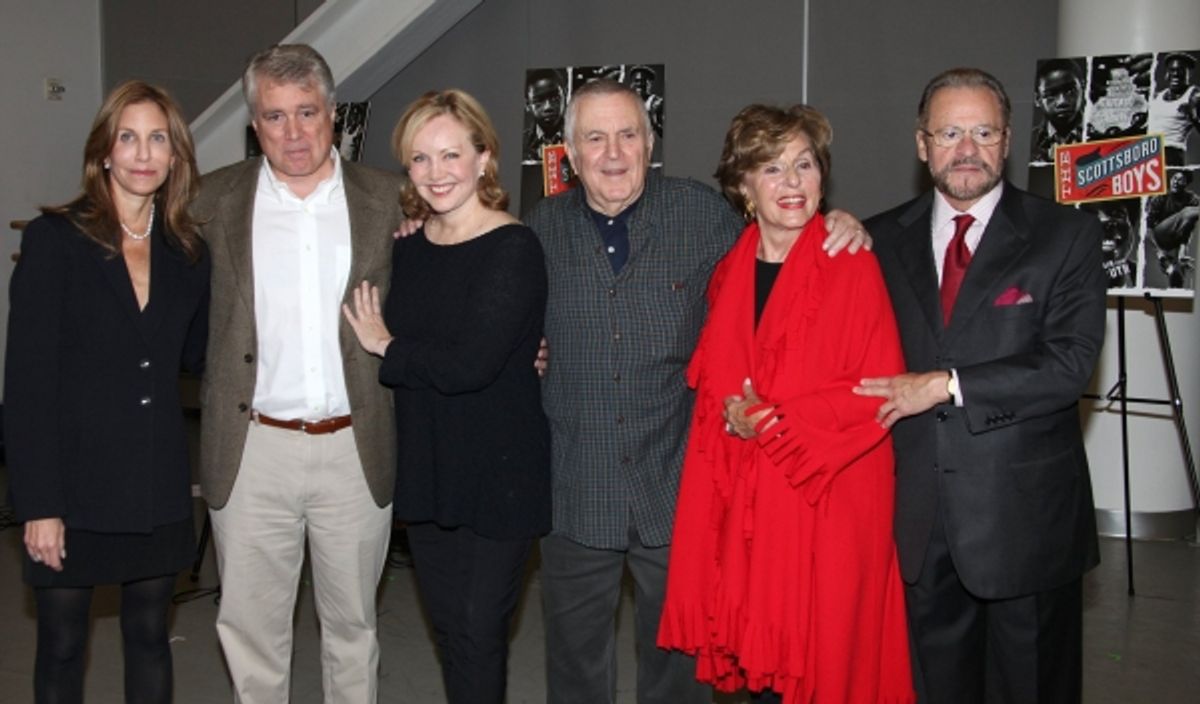 Jacki Barlia Florin, David Thompson, Susan Stroman, John Kander, Fran Weissler & Barry Weissler at 