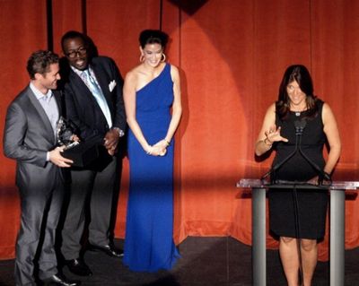 Matthew Morrison, Randy Jackson, Terri Hatcher and Missy Halperin Photo