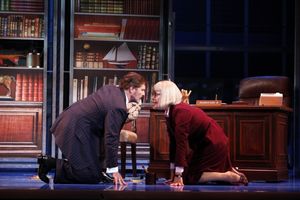 Joseph Mahowald as Franklin Hart, Jr. and Kristine Zbornik as Roz Keith  Photo