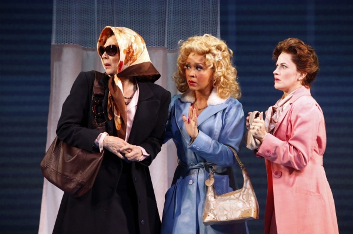 Dee Hoty as Violet Newstead, Diana DeGarmo as Doralee Rhodes and Mamie Parris as Judy Bernly  at 