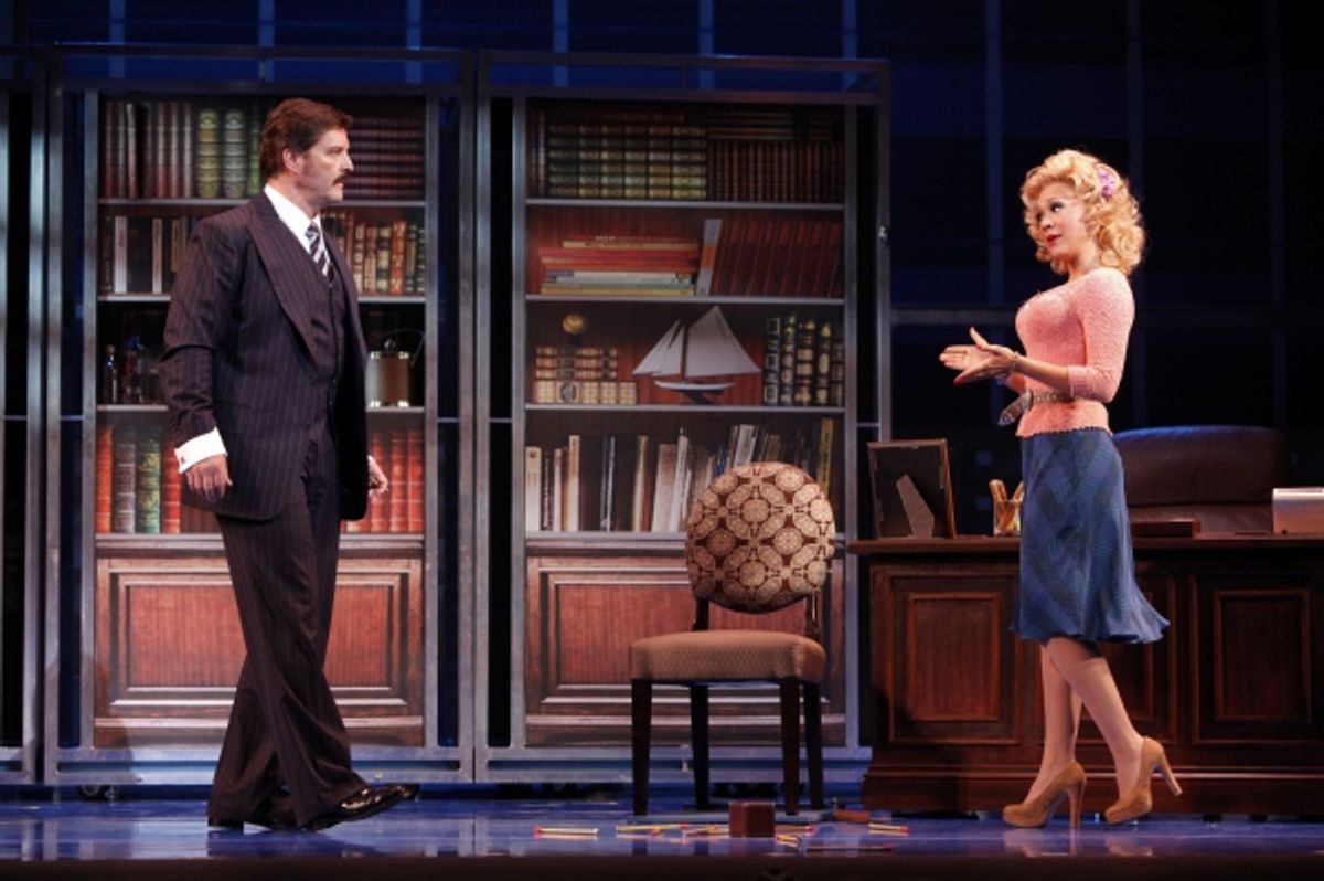 Joseph Mahowald as Franklin Hart, Jr. and Diana DeGarmo as Doralee Rhodes at 