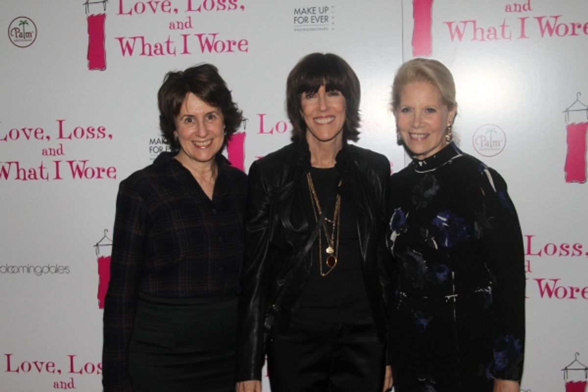 Delia Ephron, Nora Ephron and Daryl Roth at 