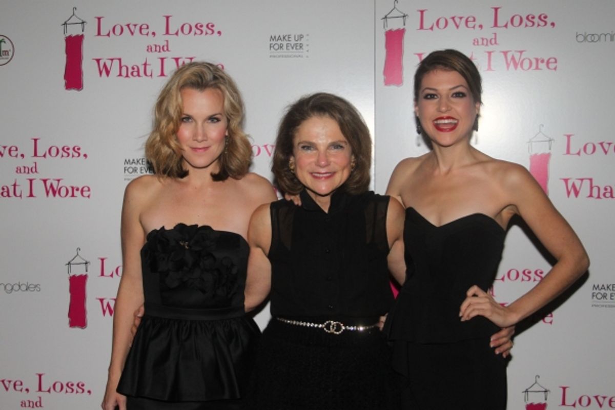 Erin Dilly, Tovah Feldshuh and Ashley Austin Morris at 