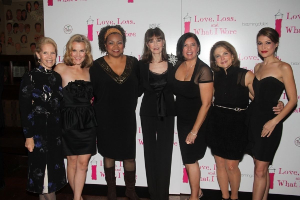 Daryl Roth, Erin Dilly, Aisha de Haas, Barbara Feldon, Karen Carpenter, Tovah Feldshuh and Ashley Austin Morris at 