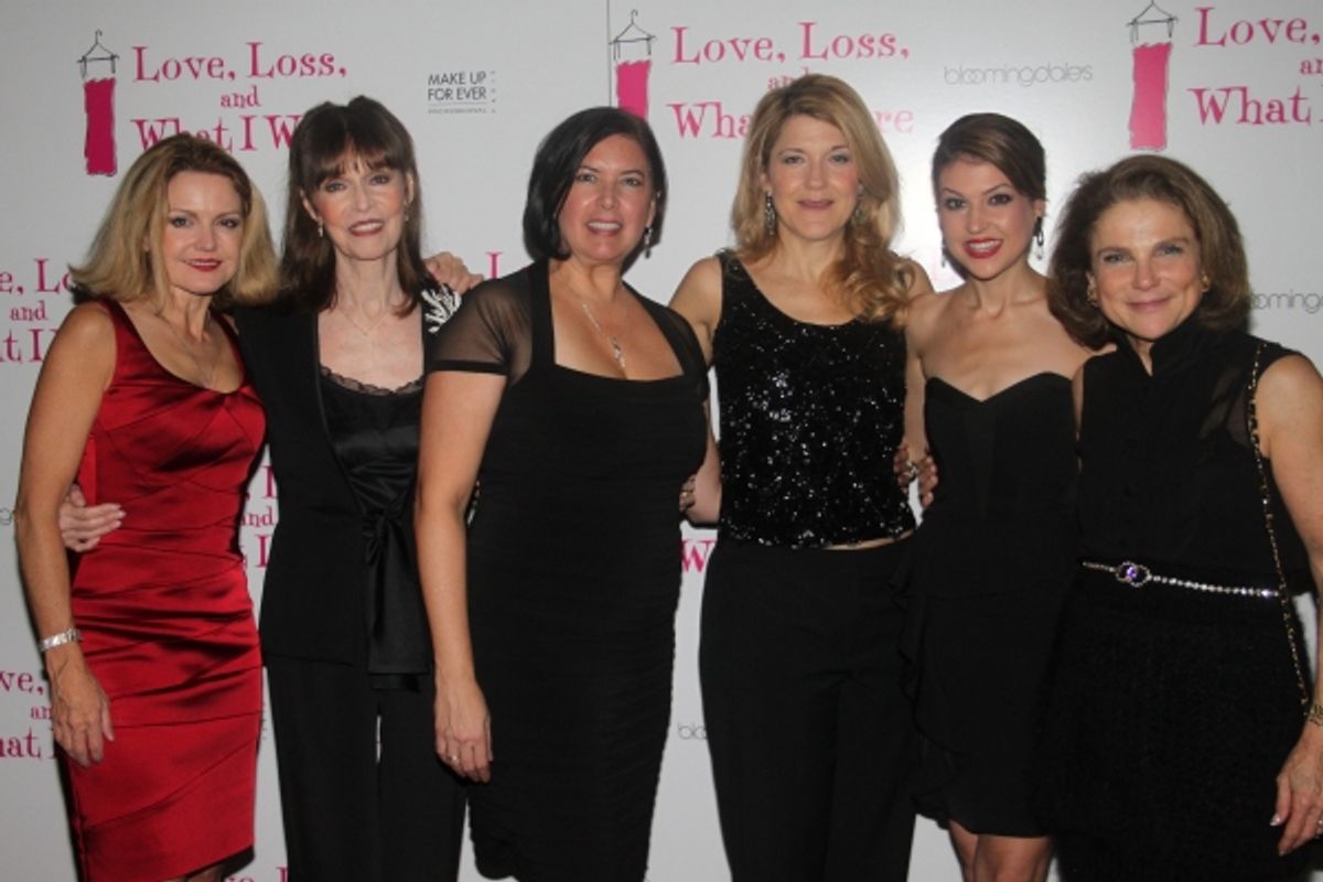 Allison Fraser, Barbara Feldon, Karen Carpenter, Victoria Clark, Ashley Austin Morris and Tovah Feldshuh at 