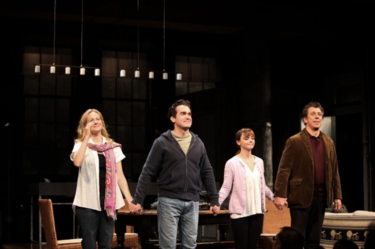Laura Linney, Brian D'Arcy James, Christina Ricci & Eric Bogosian at 