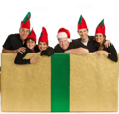 Mark Jacoby, Matthew Gumley, Beth Leavel, George Wendt, Sebastian Arcelus & Amy Spang Photo
