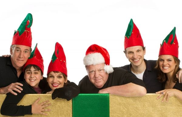 Mark Jacoby, Matthew Gumley, Beth Leavel, George Wendt, Sebastian Arcelus & Amy Spang Photo