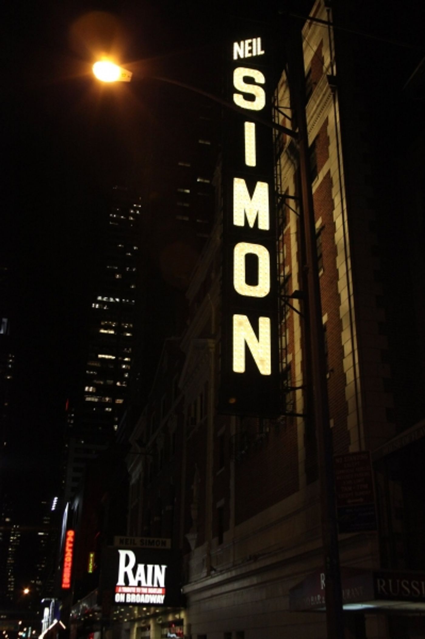 Photo Coverage: UP ON THE MARQUEE: RAIN Photo Coverage: UP ON THE MARQUEE: RAIN Image