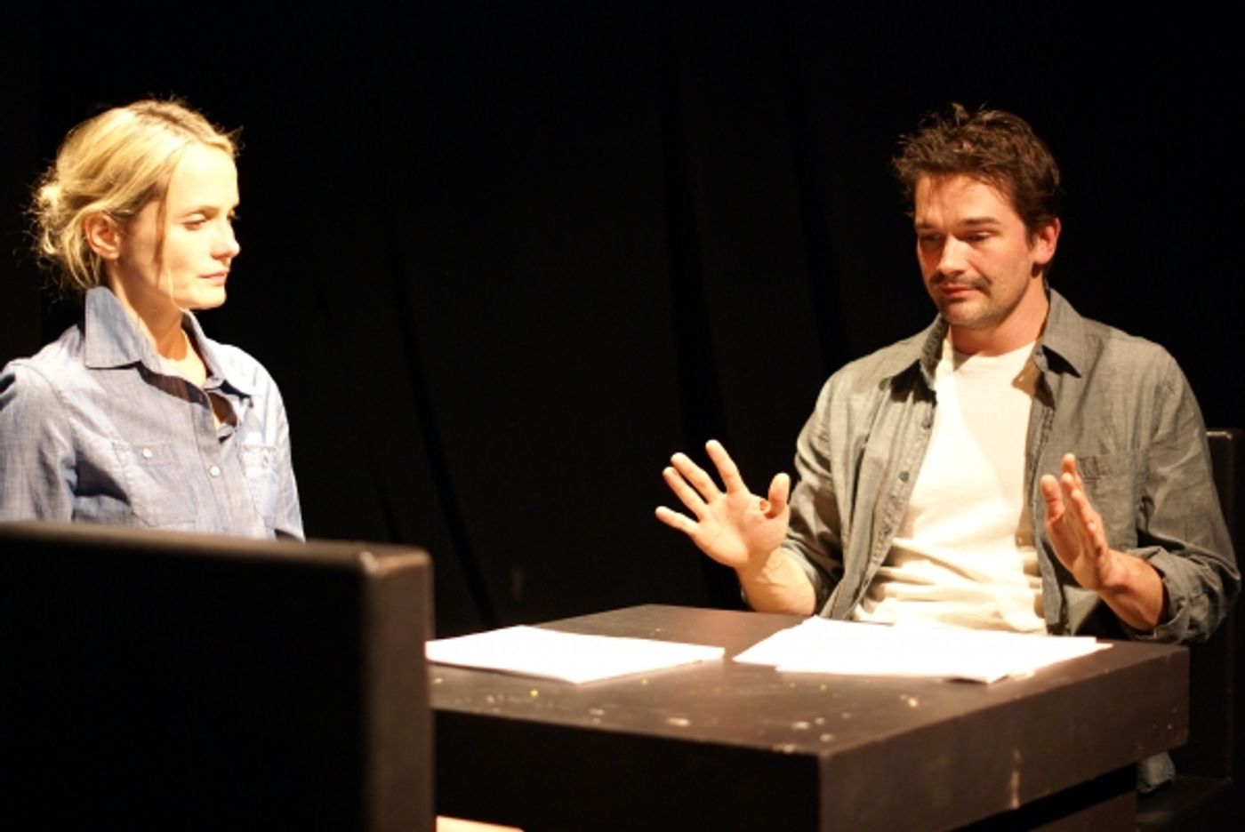 Photo Flash: Chris Stack and Julianna Zinkel in Passage Theatre's Production of LOVE AND COMMUNICATION  Image