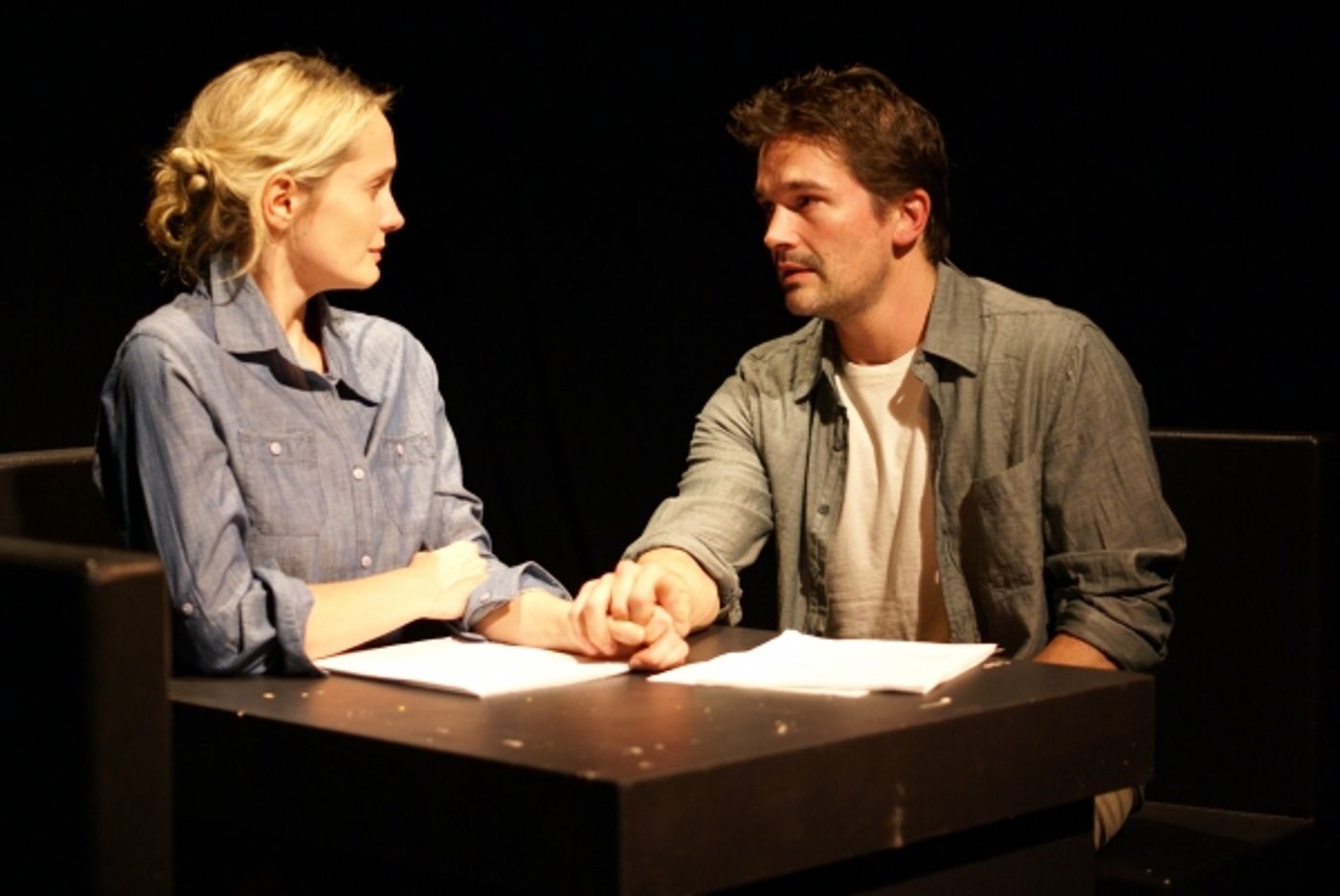 Photo Flash: Chris Stack and Julianna Zinkel in Passage Theatre's Production of LOVE AND COMMUNICATION  Image