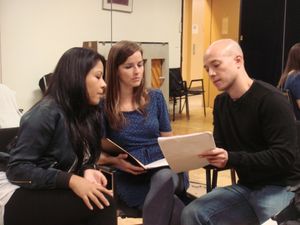 Emerita Alcid, Kristen Howard and Joel Trinidad Photo