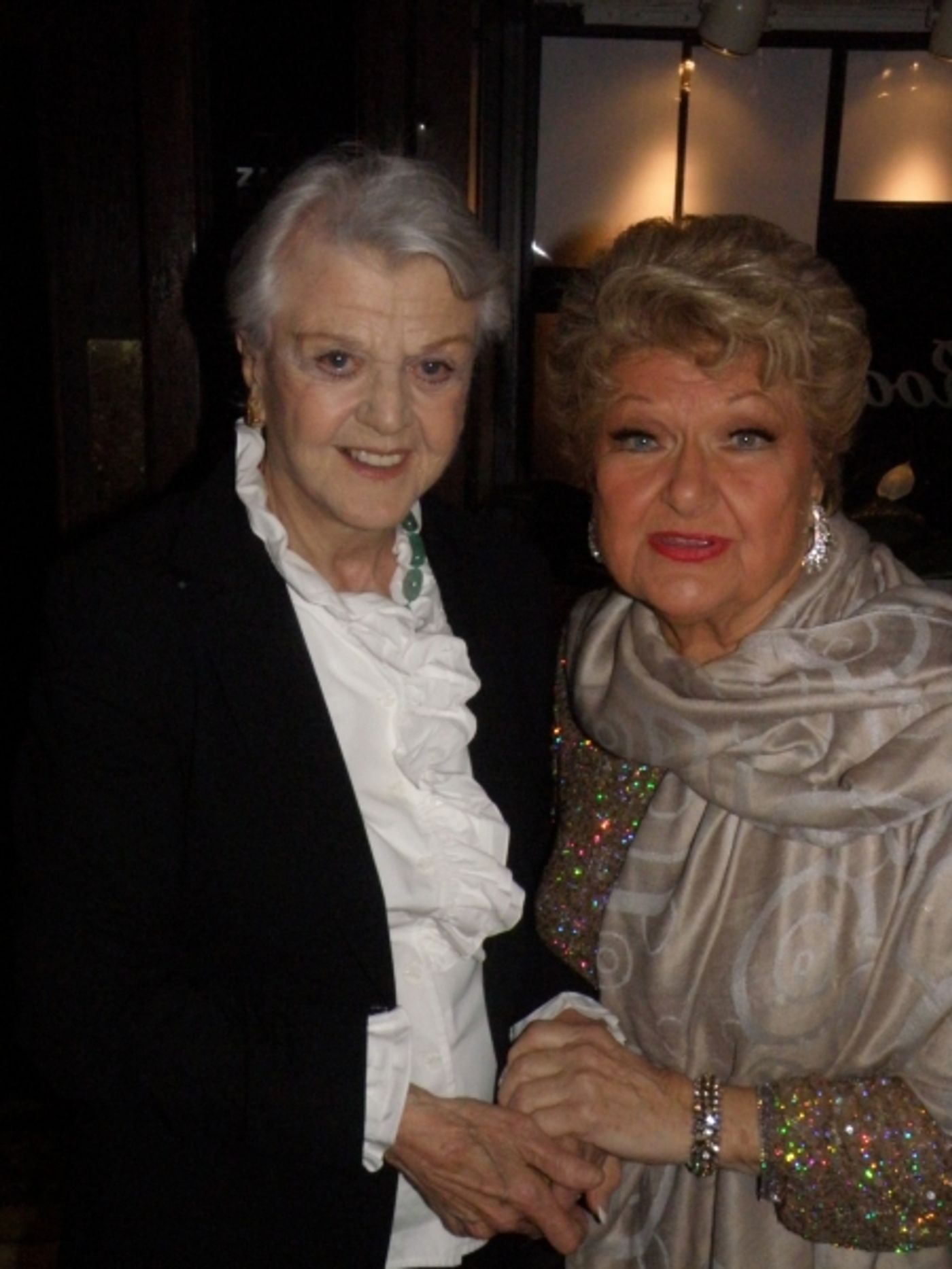 Photo Flash: Lansbury Toasts Maye Backstage At Her Met Show  Image