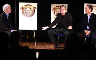 Anderson Cooper, Colin Quinn and Jerry Seinfeld Photo