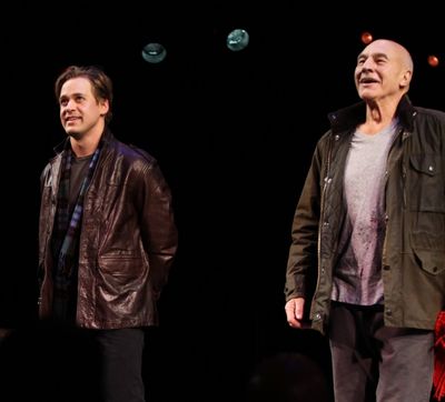 T.R. Knight and Patrick Stewart Photo