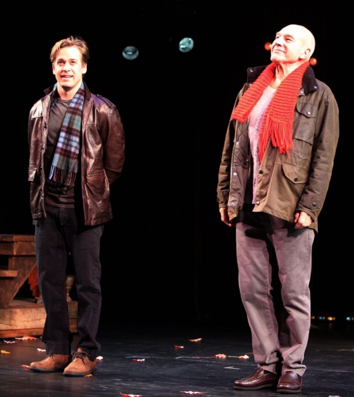 T.R. Knight and Patrick Stewart at 