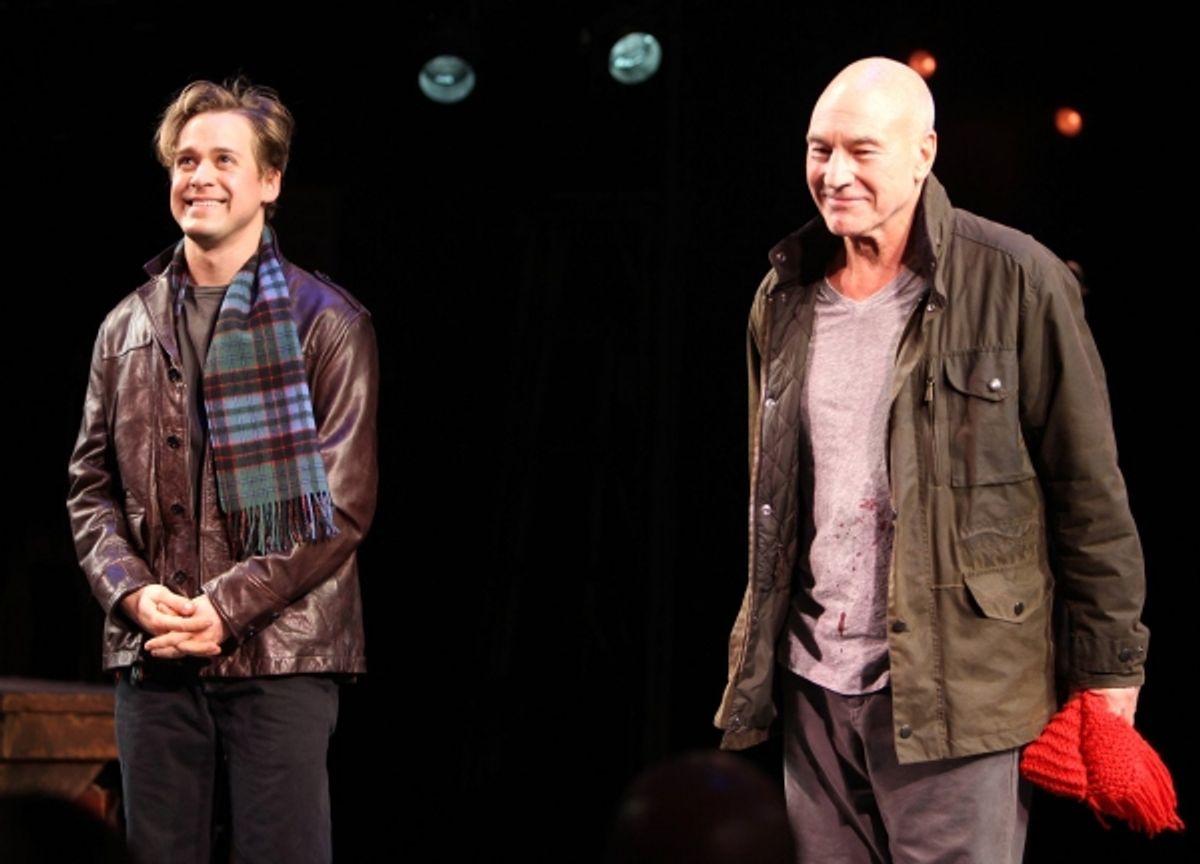 T.R. Knight and Patrick Stewart at 