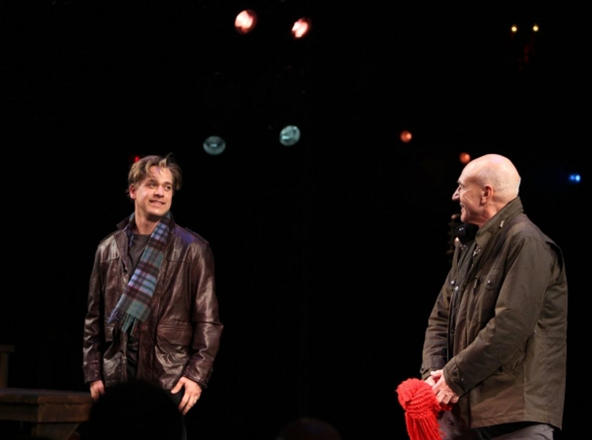 T.R. Knight and Patrick Stewart at 