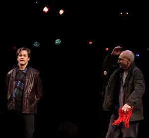 T.R. Knight and Patrick Stewart Photo