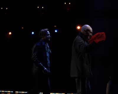 T.R. Knight and Patrick Stewart Photo
