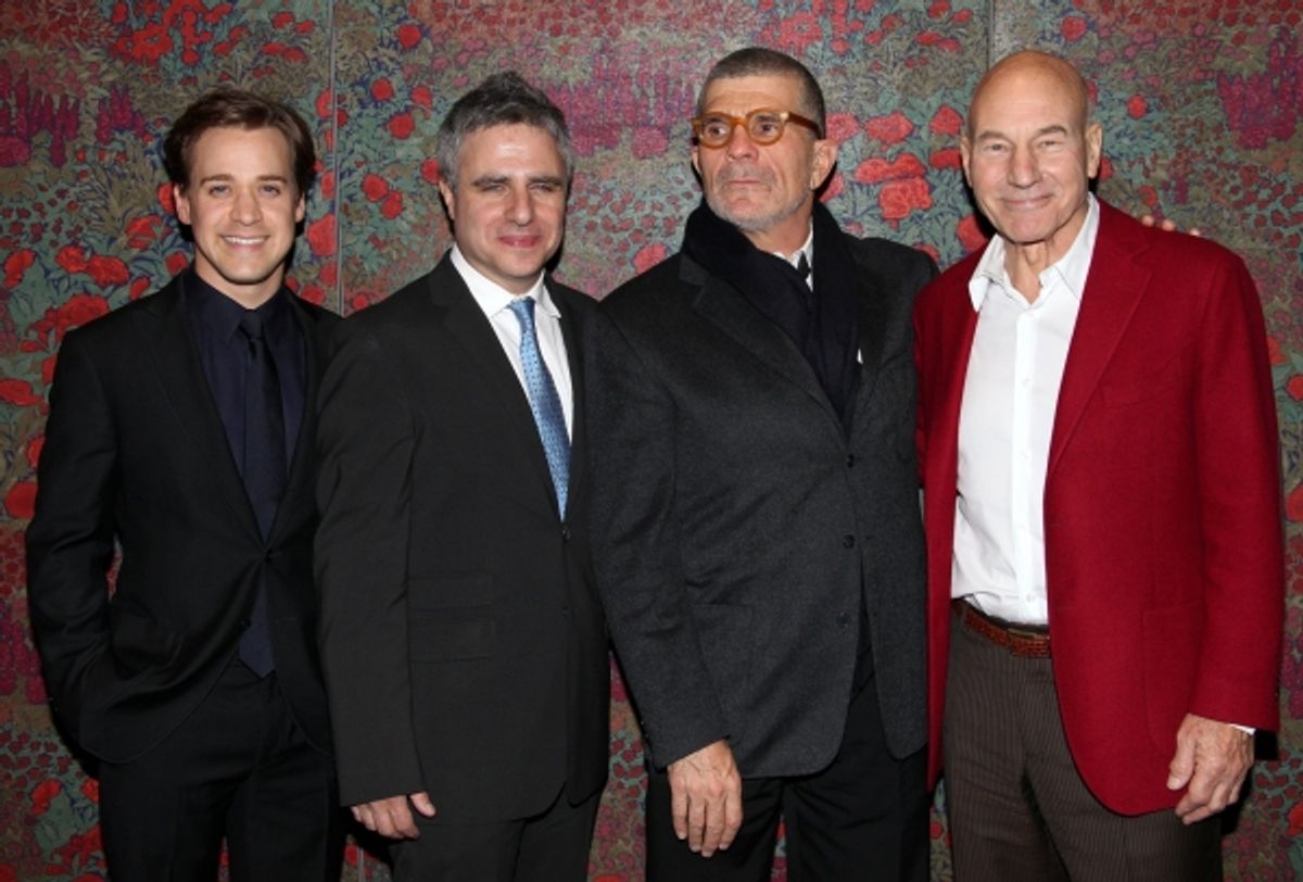 T.R. Knight, Neil Pepe, David Mamet and Patrick Stewart at 