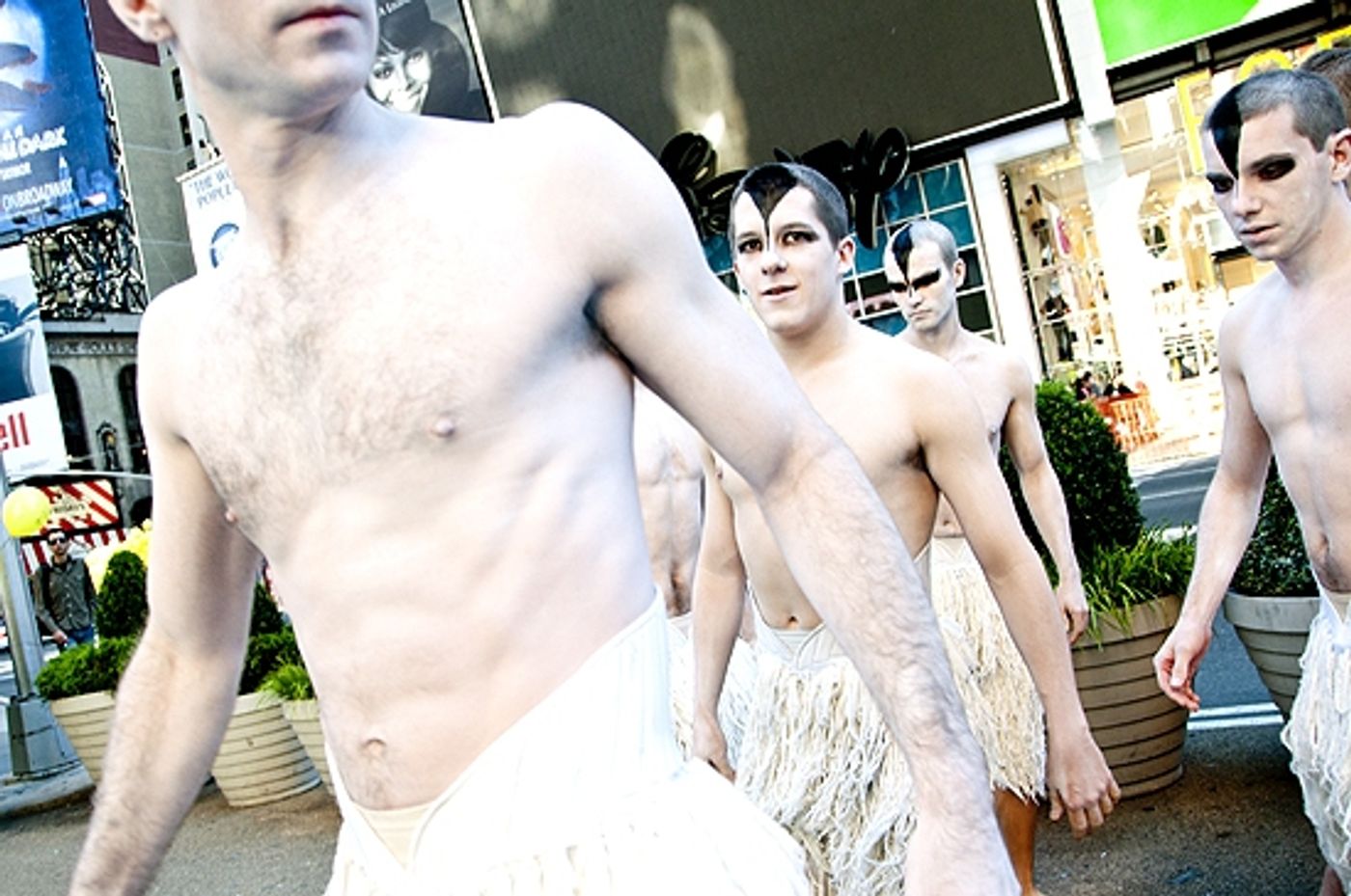Photo Coverage: Matthew Bourne's Male Swans Flock To Times Square  Image