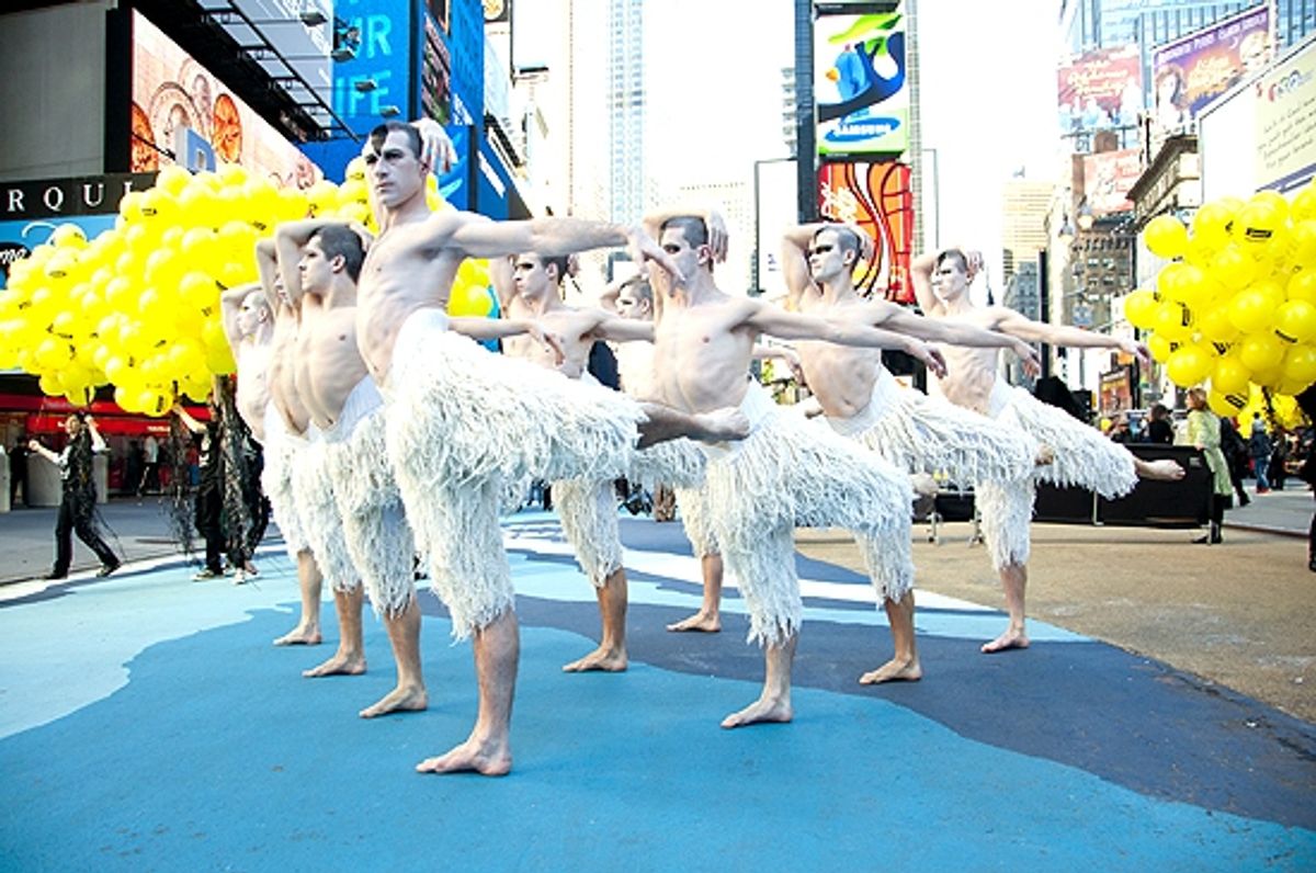 Jonathan Ollivier & The cast of Swan Lake at 