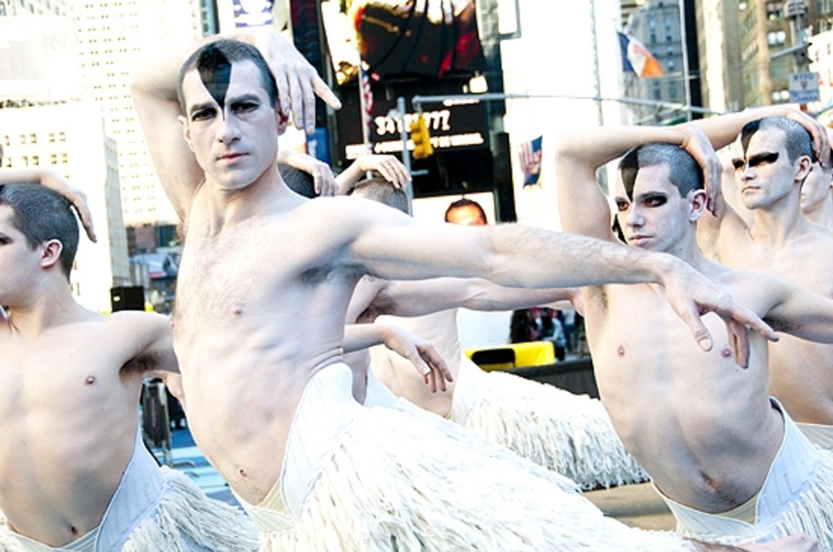 Jonathan Ollivier & The cast of Swan Lake at 