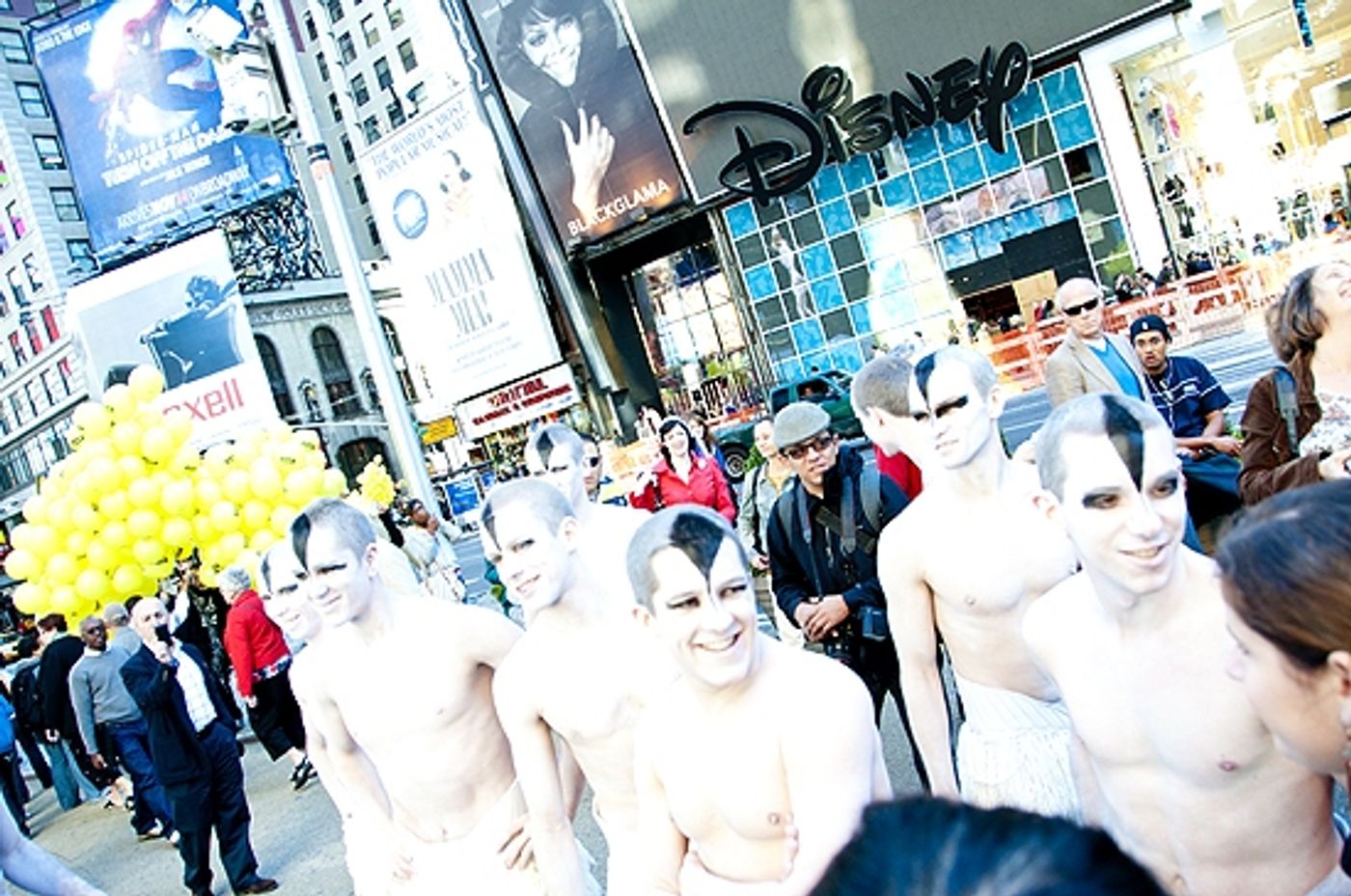 Photo Coverage: Matthew Bourne's Male Swans Flock To Times Square  Image