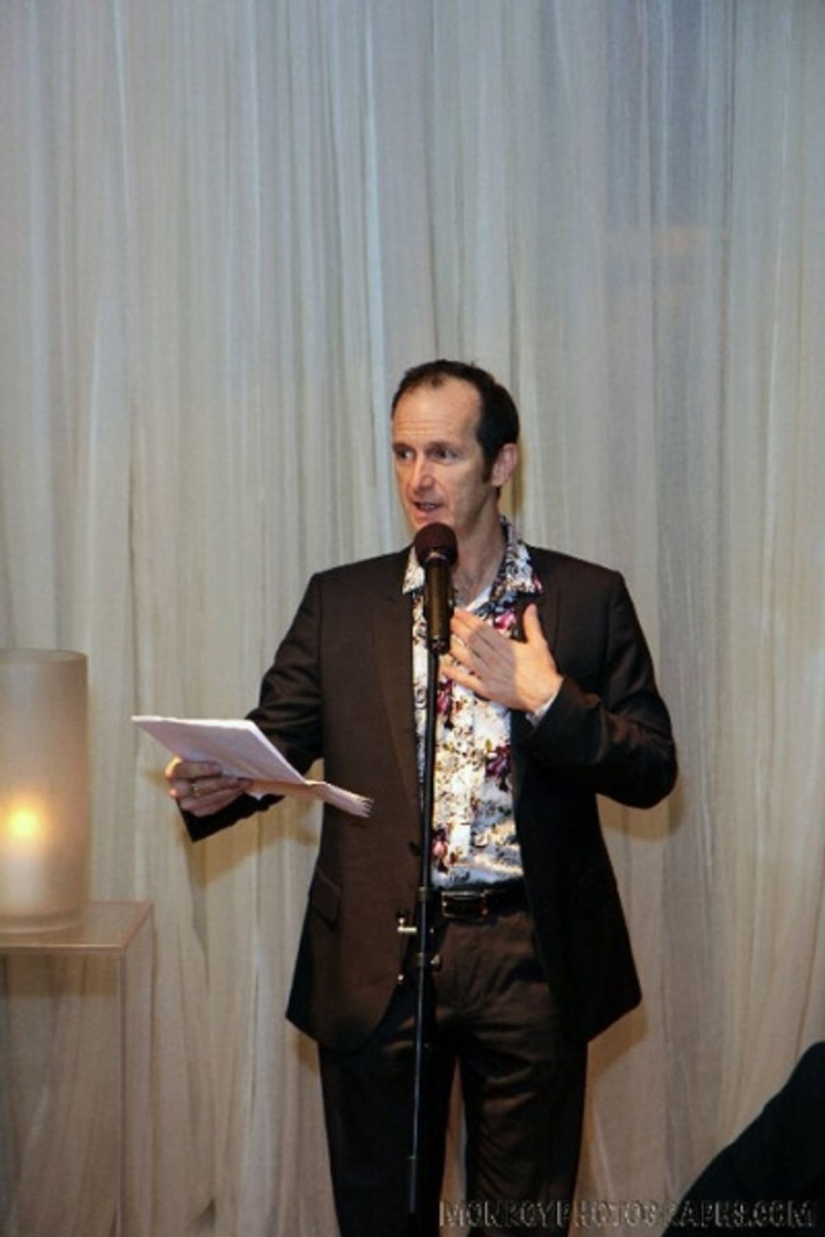Host Denis O'Hare at 