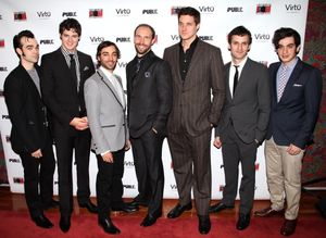 Actors James Barry, Benjamin Walker, Ben Steinfeld, Joe Jung, Heath Calvert, Eli James and Justin Levine @ BroadwayWorld Actors James Barry, Benjamin Walker, Ben Steinfeld, Joe Jung, Heath Calvert, Eli Jame Photo