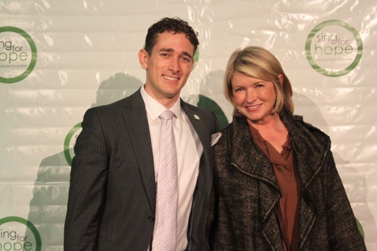 Christopher Herbert and Martha Stewart at 