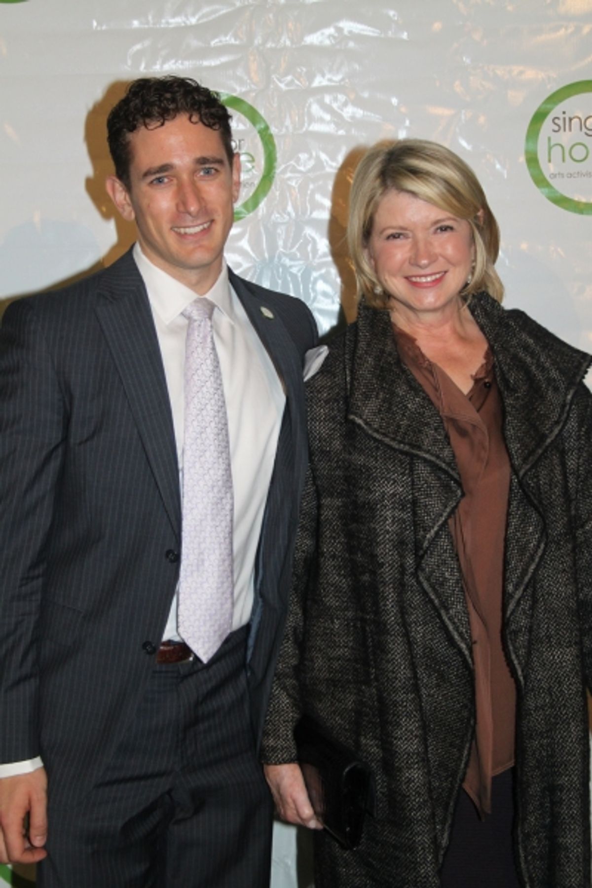 Christopher Herbert and Martha Stewart at 