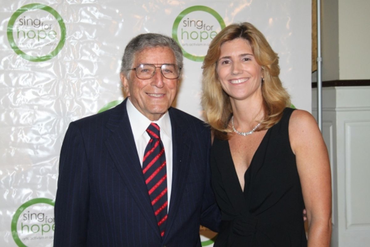 Tony Bennett and Susan Benedetto at 