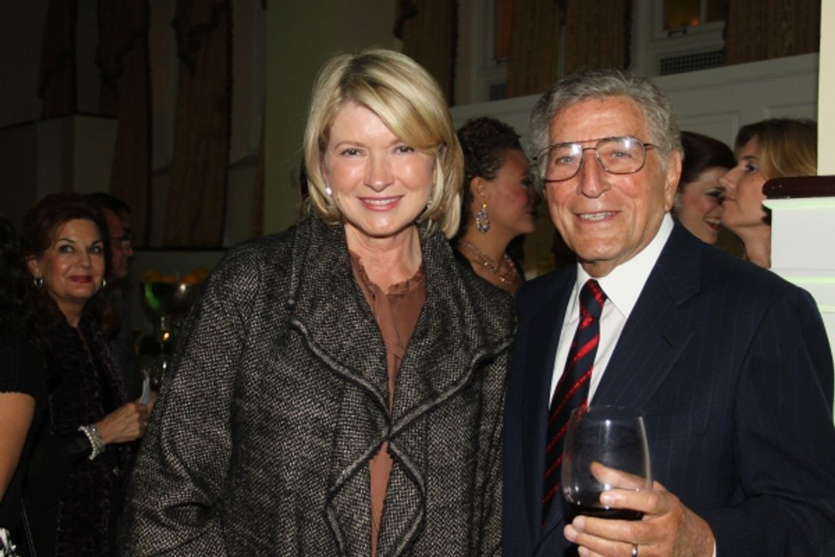 Martha Stewart and Tony Bennett at 